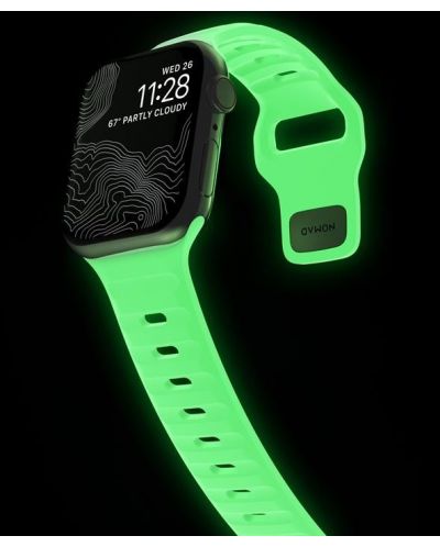 Каишка Nomad - Sport Glow 2.0, Apple Watch 38/40/41 mm, зелена - 4