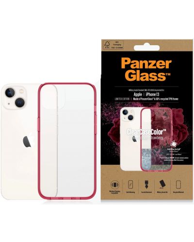 Калъф PanzerGlass - ClearCase, iPhone 13/14, прозрачен/червен - 3