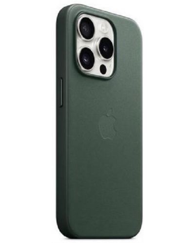 Калъф Apple - FineWoven MagSafe, iPhone 15 Pro, Evergreen - 2