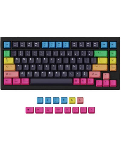 Капачки за механична клавиатура Keychron - Rainbow, 96 броя, US - 1