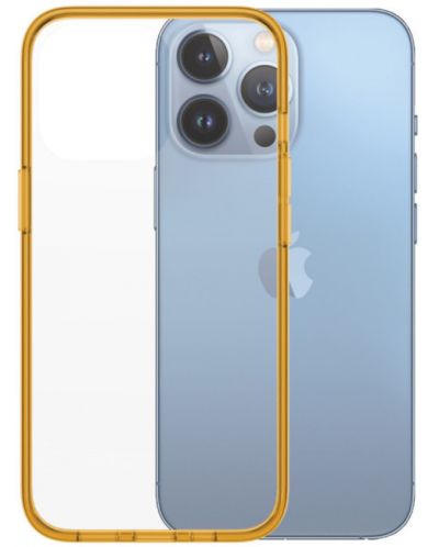 Калъф PanzerGlass - ClearCase, iPhone 13 Pro, прозрачен/оранжев - 1