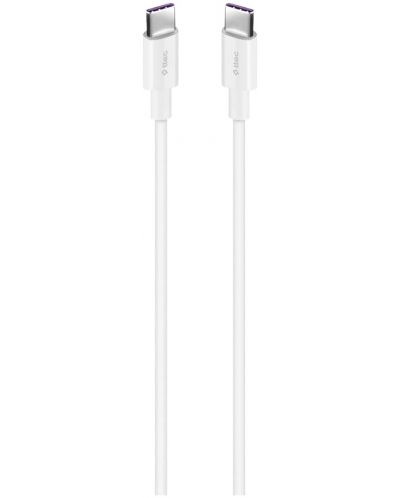 Кабел ttec - Fast Charge, USB-C/USB-C, 1.5 m, 100W, бял - 1