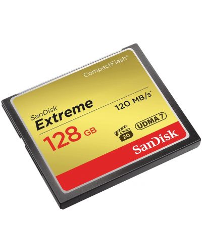 Карта памет SanDisk - Extreme, 128GB, CF, UDMA 7 - 1