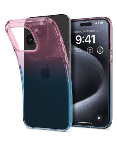 Калъф Spigen - Liquid Crystal, iPhone 15 Pro, Gradation - 1