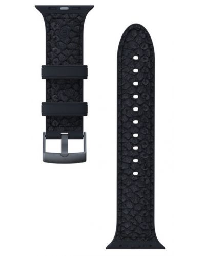 Каишка Njord - Salmon Leather, Apple Watch, 40/41 mm, тъмносива - 2