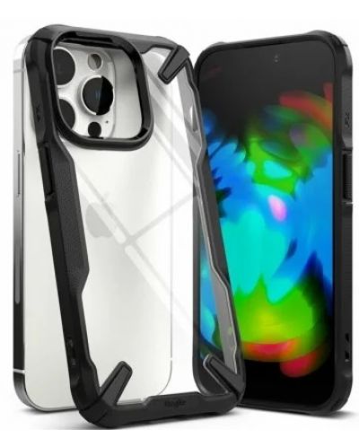 Калъф Ringke - Fusion X, iPhone 14 Pro, черен - 1