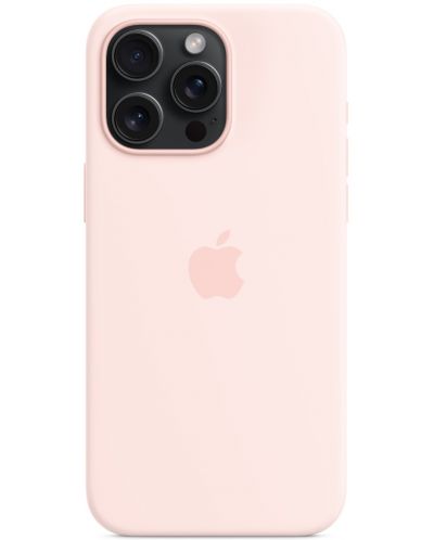 Калъф Apple - Silicone MagSafe, iPhone 15 Pro Max, Light Pink - 4