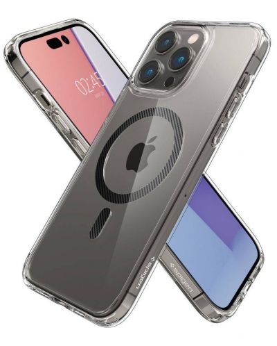 Калъф Spigen - Ultra Hybrid MagFit, iPhone 14 Pro, прозрачен - 4