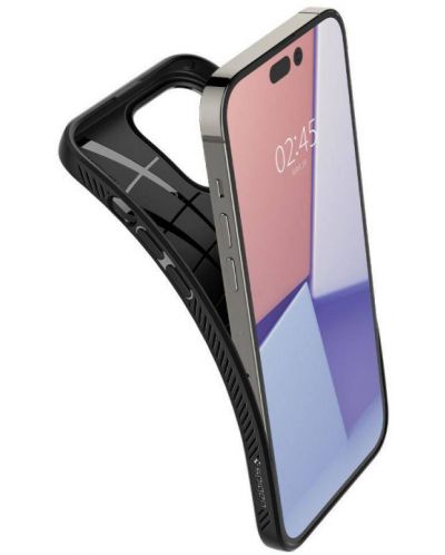 Калъф Spigen - Liquid Air, iPhone 14 Pro Max, черен - 7