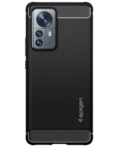 Калъф Spigen - Rugged Armor, Xiaomi 12T/12T Pro, черен - 1