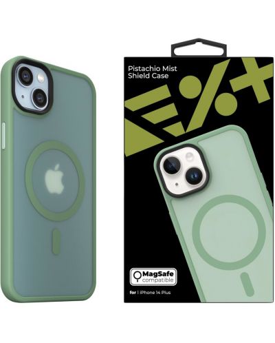 Калъф Next One - Pistachio Mist Shield MagSafe, iPhone 14 Plus, зелен - 2