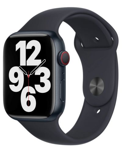 Каишка Apple - Sport Regular, Apple Watch, 45 mm, черна - 2