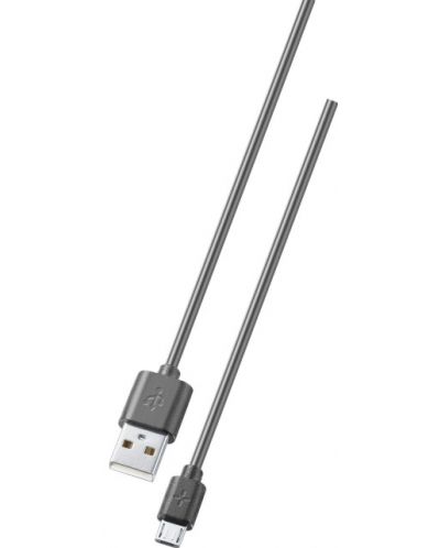 Кабел Ploos - 6557, USB-A/Micro USB, 1 m, черен - 1
