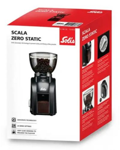 Кафемелачка Solis - Scala Zero Static, 130W, 300 g, черна - 6