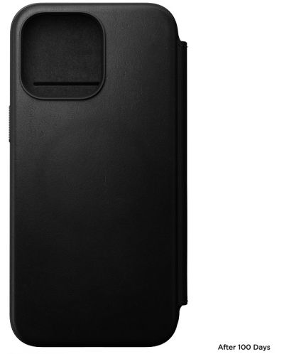 Калъф Nomad - Modern Leather Folio, iPhone 15 Pro Max, черен - 4