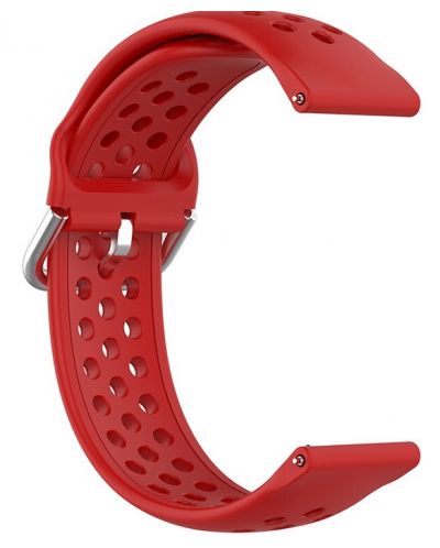 Каишка Techsuit - W004, Galaxy Watch/Huawei Watch, 20 mm, червена - 2
