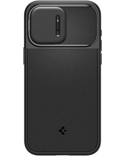Калъф Spigen - Optik Armor, iPhone 15 Pro Max, черен - 3