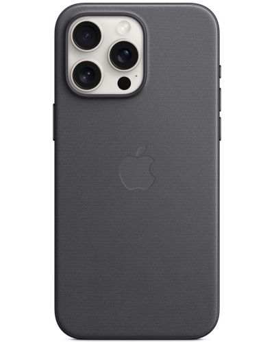 Калъф Apple - FineWoven MagSafe, iPhone 15 Pro Max, черен - 3