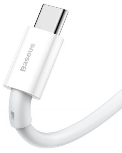 Кабел Baseus - Superior, USB-A/USB-C, 2 m, бял - 2