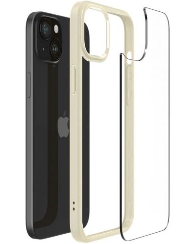 Калъф Spigen - Ultra Hybrid, iPhone 15 Plus, Sand Beige - 3