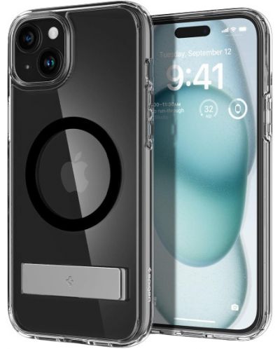 Калъф Spigen - Ultra Hybrid S MagSafe, iPhone 15, черен - 3