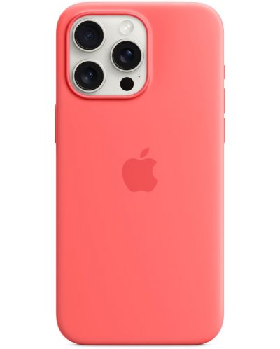 Калъф Apple - Silicone MagSafe, iPhone 15 Pro Max, Guava - 3