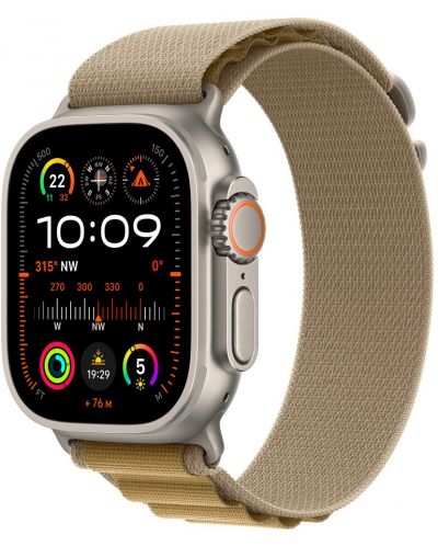 Каишка Apple - Alpine Loop M Natural Titanium, Apple Watch, 49 mm, Tan - 1