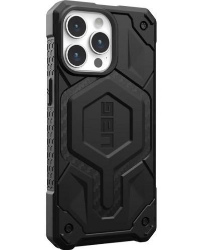 Калъф UAG - Monarch Pro MagSafe, iPhone 15 Pro Max, Carbon Fiber - 3