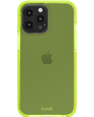 Калъф Holdit - Seethru, iPhone 13 Pro Max, Acid Green - 2