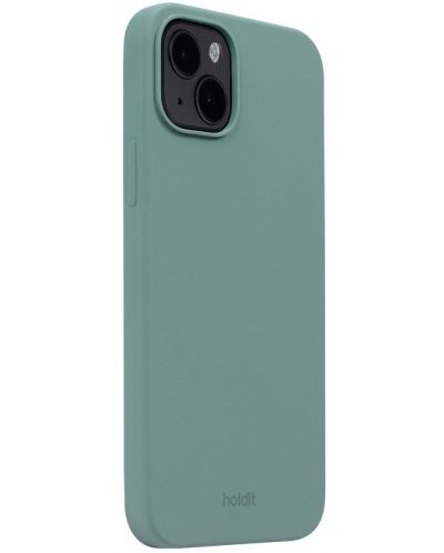 Калъф Holdit - Silicone, iPhone 15 Plus, Moss Green - 2