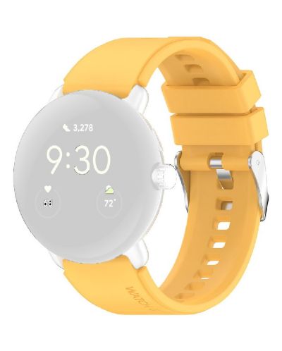 Каишка Techsuit - W026, Galaxy Watch/Huawei Watch, 22 mm, жълта - 2