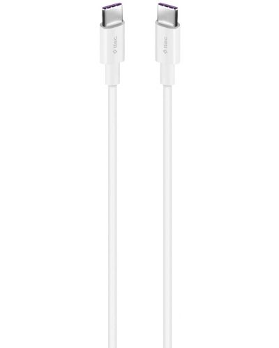 Кабел ttec - Fast Charge, USB-C/USB-C, 3 m, 65W, бял - 1