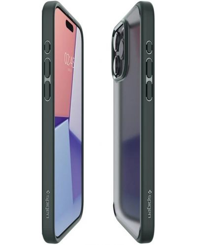 Калъф Spigen - Ultra Hybrid, iPhone 15 Pro Max, Frost Green - 7