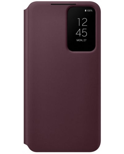 Калъф Samsung - Clear View, Galaxy S22 Plus, червен - 1