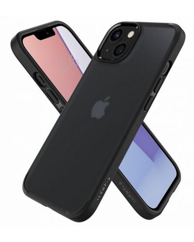 Калъф Spigen - Ultra Hybrid, iPhone 13, Frost Black - 2