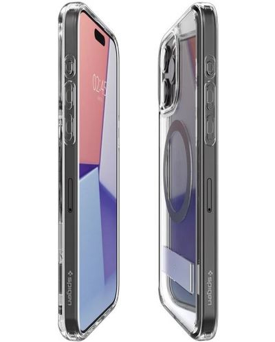 Калъф Spigen - Ultra Hybrid S, iPhone 15 Pro, Graphite - 8