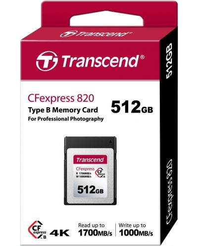 Карта памет Transcend - 512GB, CFExpress, TLC - 3