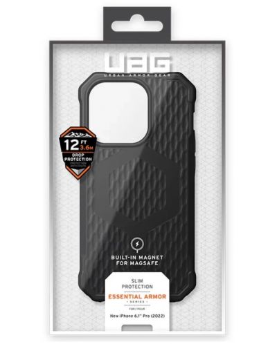 Калъф UAG - Essential MagSafe, iPhone 14 Pro, черен - 6