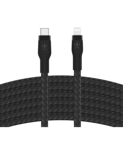 Кабел Belkin - Boost Charge, USB-C/Lightning, Braided silicone, 2 m, черен - 4