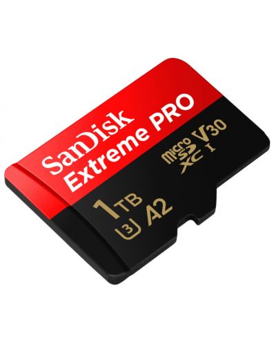 Карта памет SanDisk - Extreme PRO, 1TB, microSDXC, Class10 + адаптер - 4