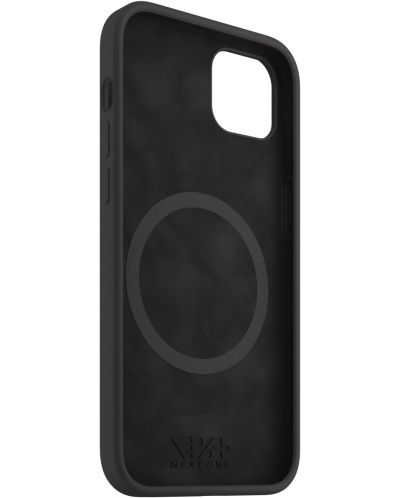 Калъф Next One - Silicon MagSafe, iPhone 14, черен - 5