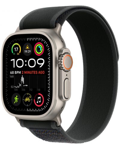 Каишка Apple - Trail Loop Natural Titanium M/L, Apple Watch, 49 mm, Black - 1