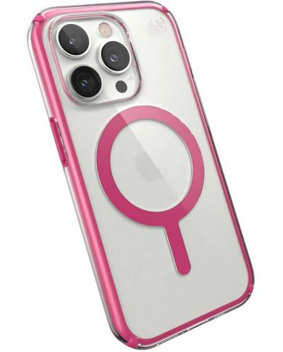 Калъф Speck - Presidio Geo Clear MagSafe, iPhone 14 Pro, прозрачен/розов - 2