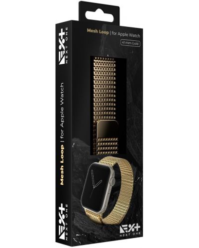 Каишка Next One - Mesh Loop, Apple Watch, 41 mm, Gold - 6