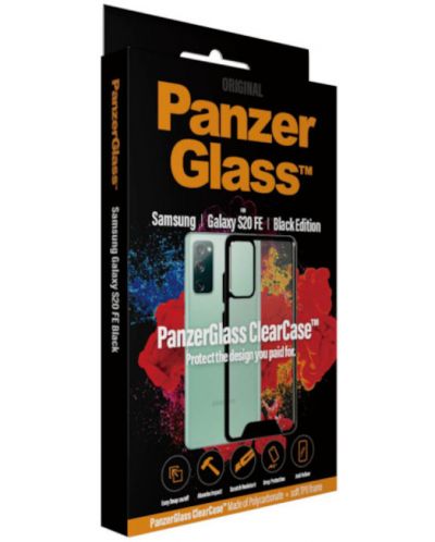 Калъф PanzerGlass - ClearCase, Galaxy S20 FE, прозрачен/черен - 5