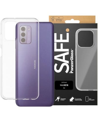 Калъф Safe - TPU, Nokia G42 5G, прозрачен - 1