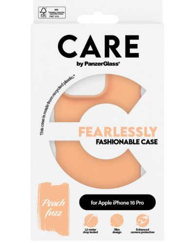 Калъф CARE - Fashionable, iPhone 16 Pro, Peachy - 3