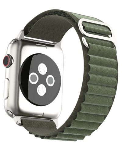 Каишка Techsuit - W037 Nylon, Apple Watch, 38/40/41 mm, зелена - 1