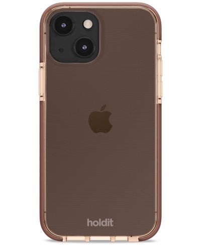 Калъф Holdit - Seethru, iPhone 13/14, кафяв - 2