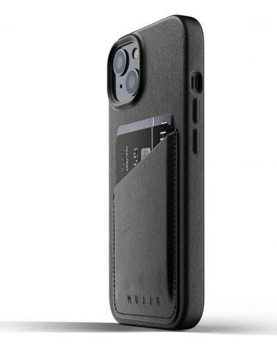Калъф Mujjo - Full Leather Wallet, iPhone 13, черен - 3